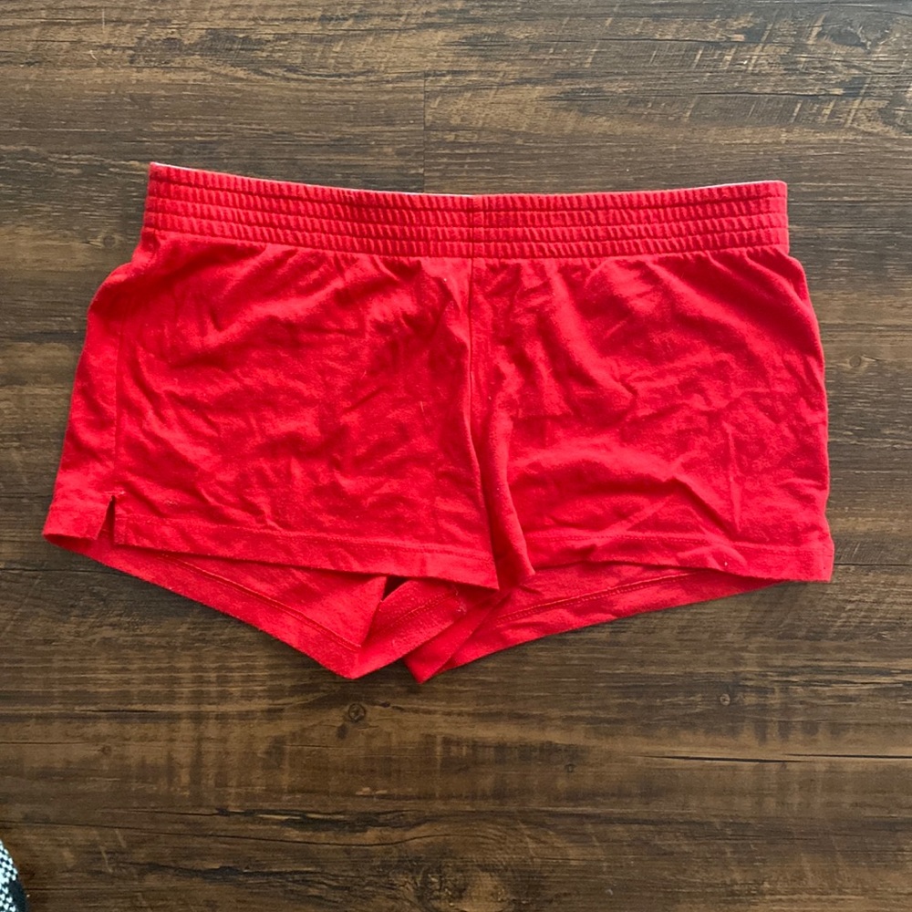 Red Elastic Shorts, No Boundaries by Walmart